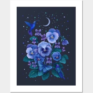 February Flower - Violet Posters and Art